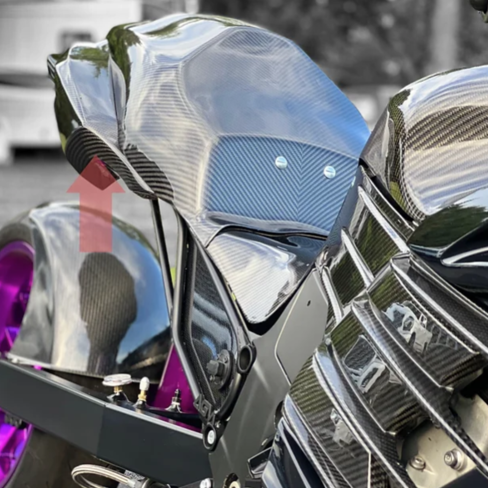 AGM ZX14 Carbon Fiber OEM Tail Sides - Montgomery Motorsports AGM ZX14 Carbon Fiber OEM Tail Sides - Montgomery Motorsports