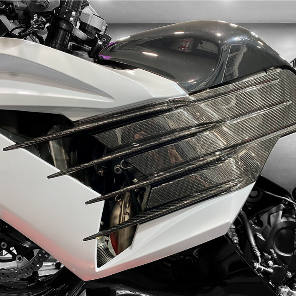 アンサーボンフィン ロール AGM ZX14R Carbon Fiber Side Gills アンサーボンフィン ロール AGM ZX14R Carbon Fiber Side Gills