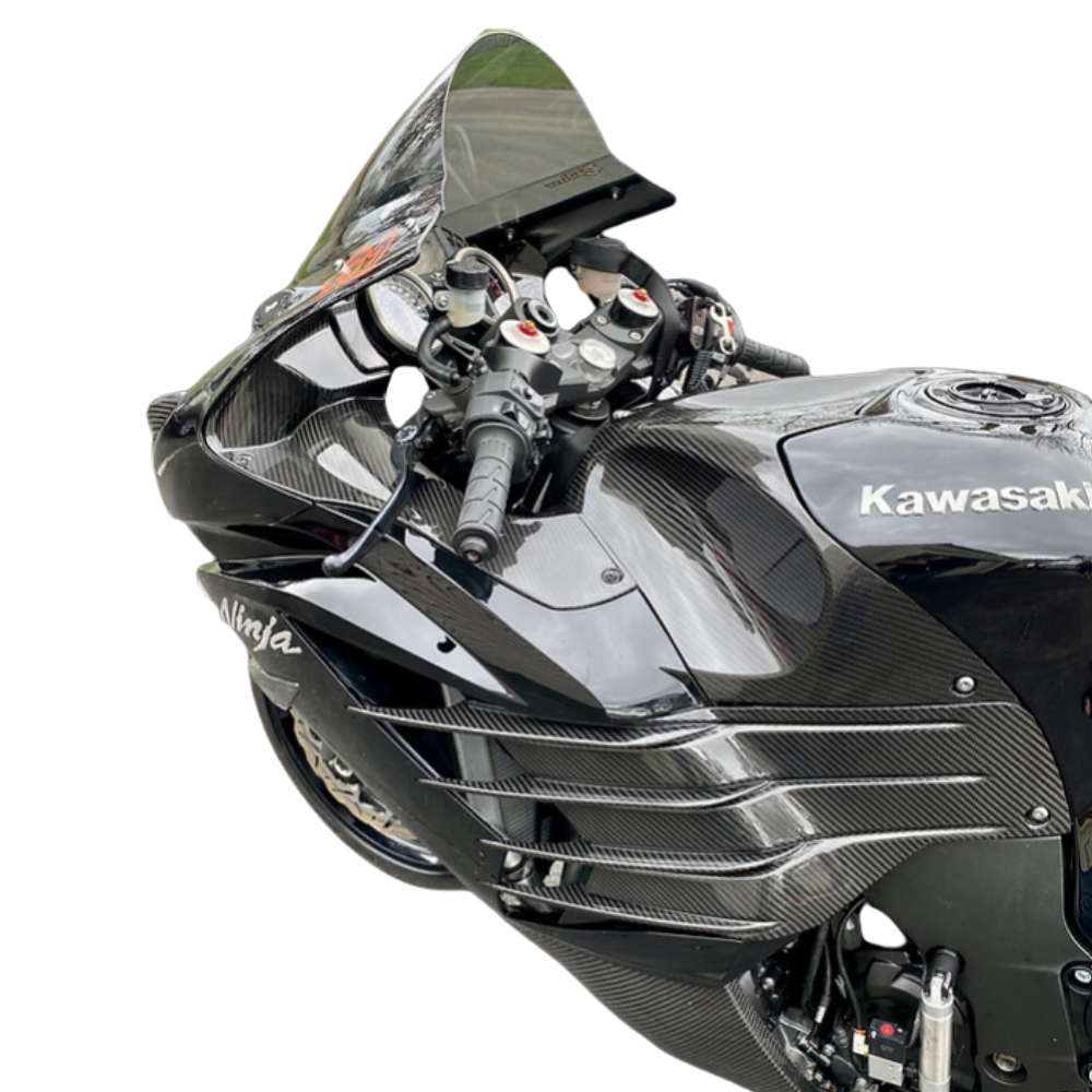 AGM ZX14R Carbon Fiber Tank Cover - Montgomery Motorsports AGM ZX14R Carbon Fiber Tank Cover - Montgomery Motorsports