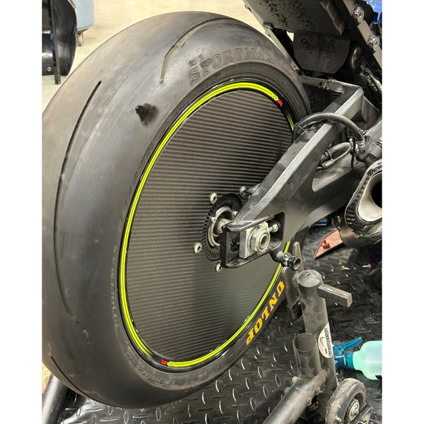 Carbon Fiber Rear Wheel Cover (17+ GSXR) - Montgomery Motorsports