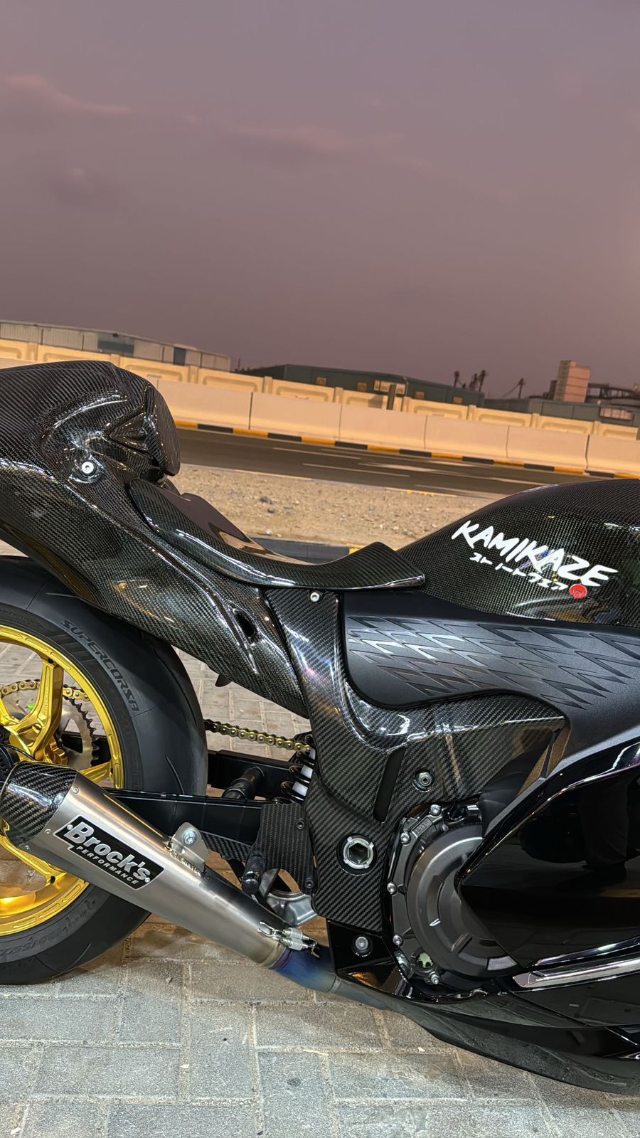 KamiKaze hayabusa 21+ Carbon Fiber Frame Cover