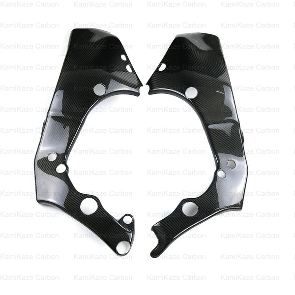 もめん KamiKaze Kawasaki ZX10R 2016-2020 Carbon Fiber Frame Cover Panel